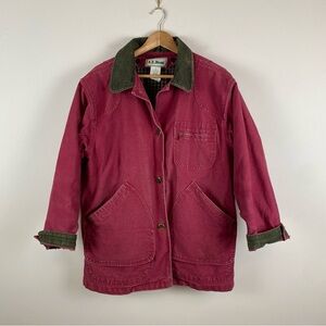 Vintage L.L. Bean Canvas Primaloft Flannel-Lined Barn Chore Coat